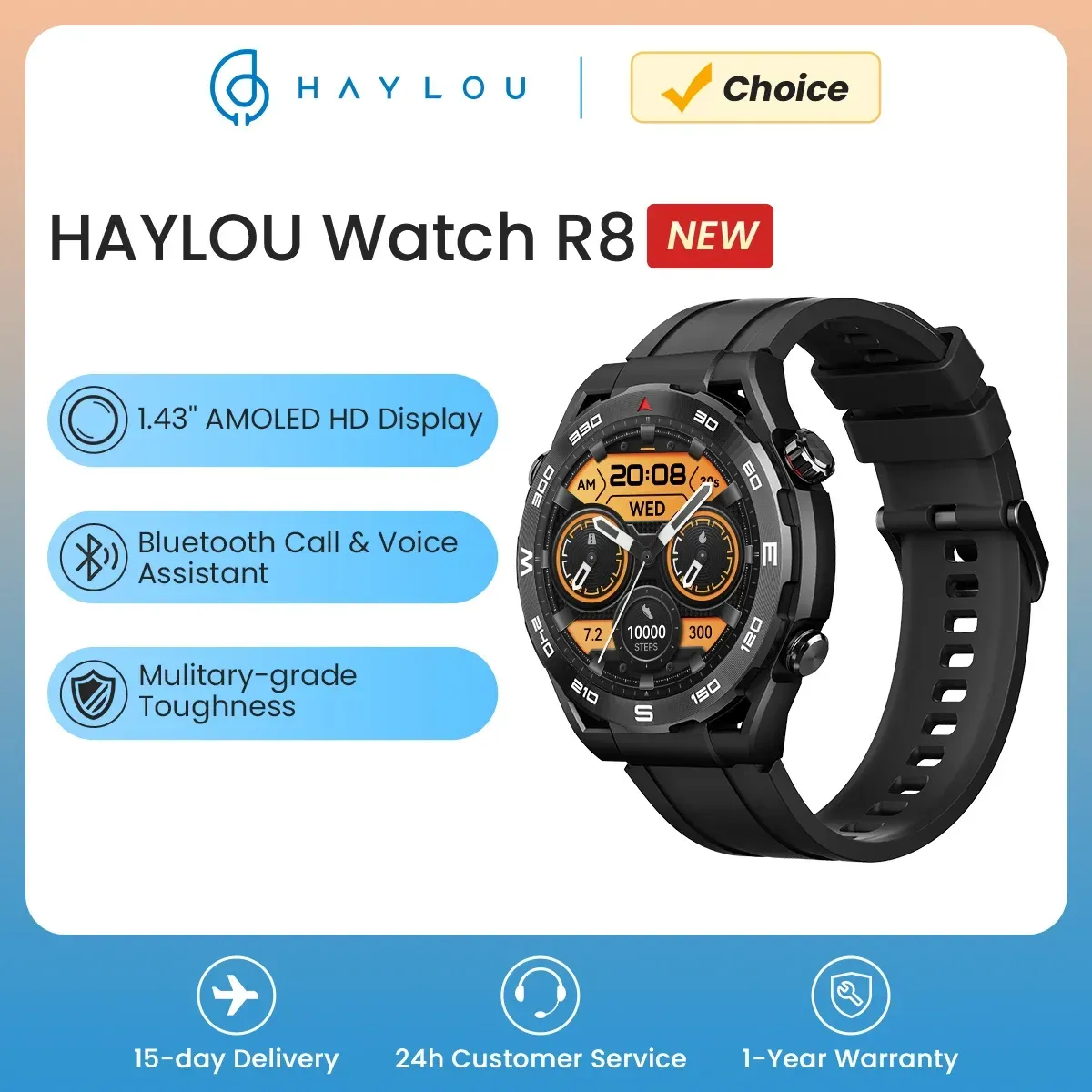[Taxa Inclusa] Smartwatch Haylou R8